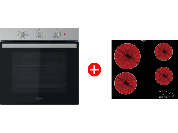 Whirlpool Ugradna rerna OMR35HR0X + Ugradna ploča AKT 8090/NE