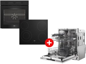Beko Ugradni set BBSE11120BD + Hoover Ugradna mašina za pranje sudova HI 3E9E0S Eco power inverter
